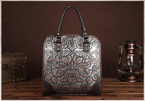 Leather-Floral-Design-Handbag