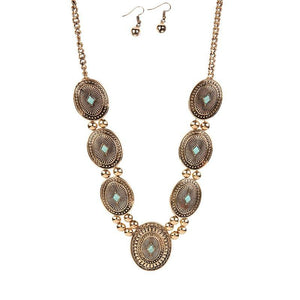 Concho-Antique-Gold-Turquoise-Neclace-Set