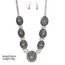 Concho-Antique-Silver-Turquoise-Neclace-Set
