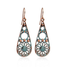 Copper-dangle-earrings