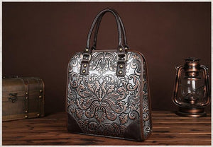 Leather-Floral-Design-Handbag
