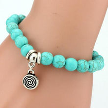 Running Free Turquoise Bead and Charm Bracelet
