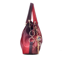 Tooled-vegan-leather-handbag