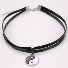 My Lucky Charm Double Leather Choker