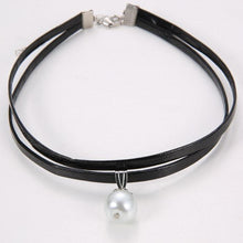 My Lucky Charm Double Leather Choker