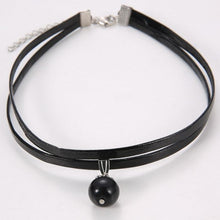 My Lucky Charm Double Leather Choker