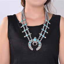 Shadow of Moonlight Squash Blossom Necklace