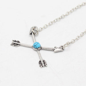 Follow The Arrow Cross Necklace