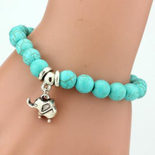 Running Free Turquoise Bead and Charm Bracelet