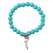 Running Free Turquoise Bead and Charm Bracelet
