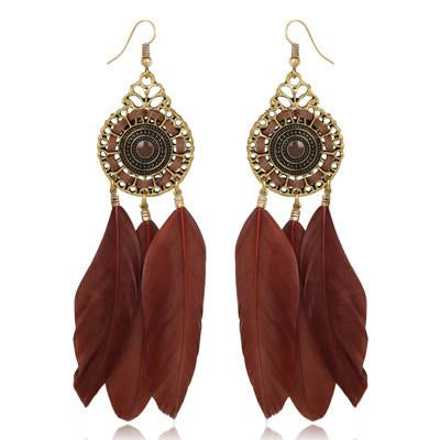 Farha Feather Earrings
