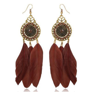 Farha Feather Earrings