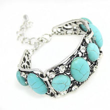 Turquoise-Bling-Silver-Bracelet